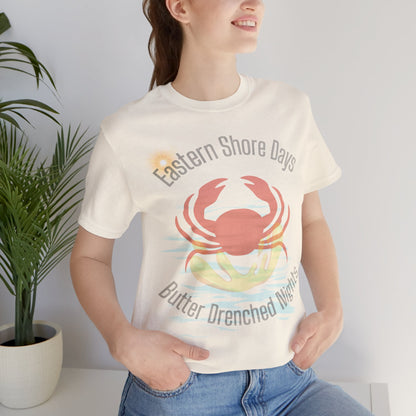 Eastern Shore Days Tee - Beach Vibe Crab Graphic T-Shirt