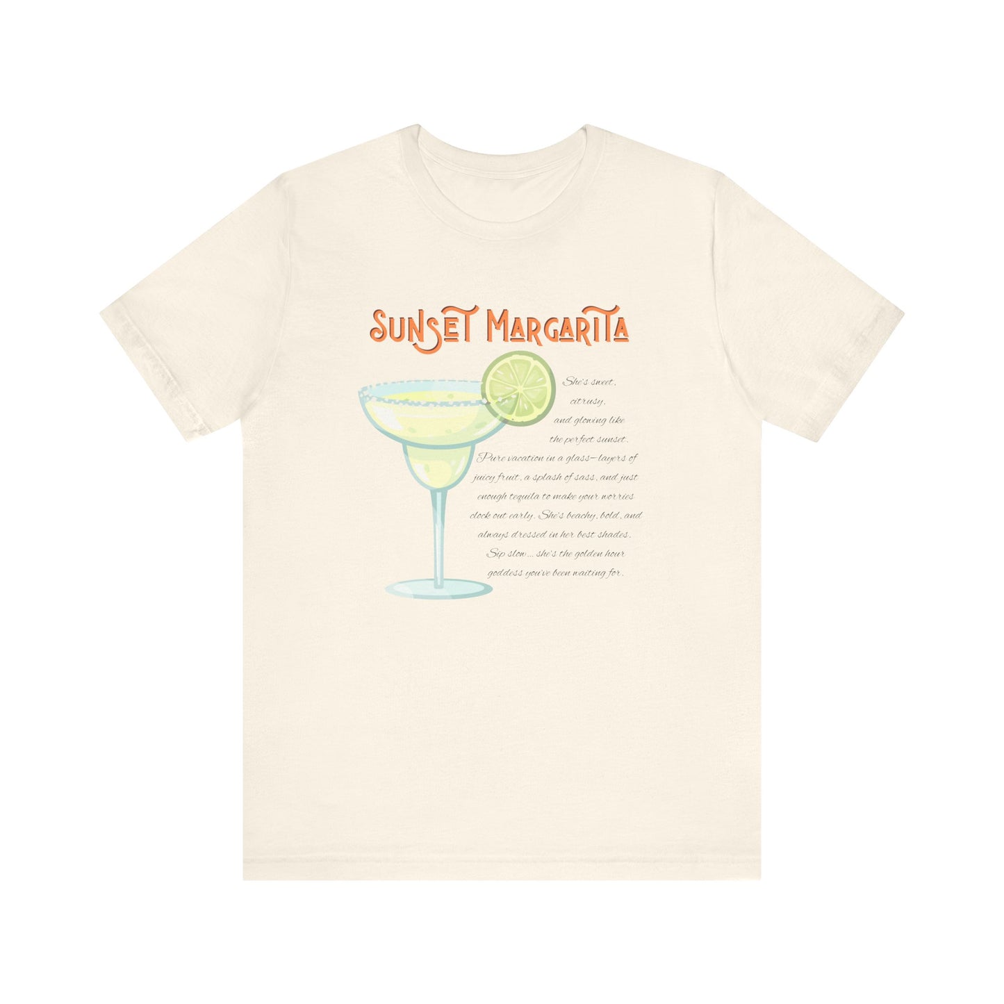 Sunset Margarita Graphic Tee - Chill Vibes for Summer Celebrations
