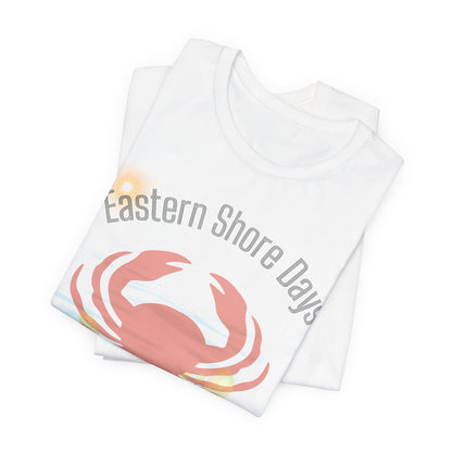 Eastern Shore Days Tee - Beach Vibe Crab Graphic T-Shirt