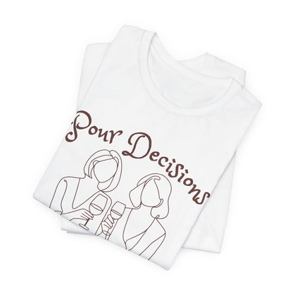 Pour Decisions Solid Theories Short Sleeve Tee for True Crime Lovers