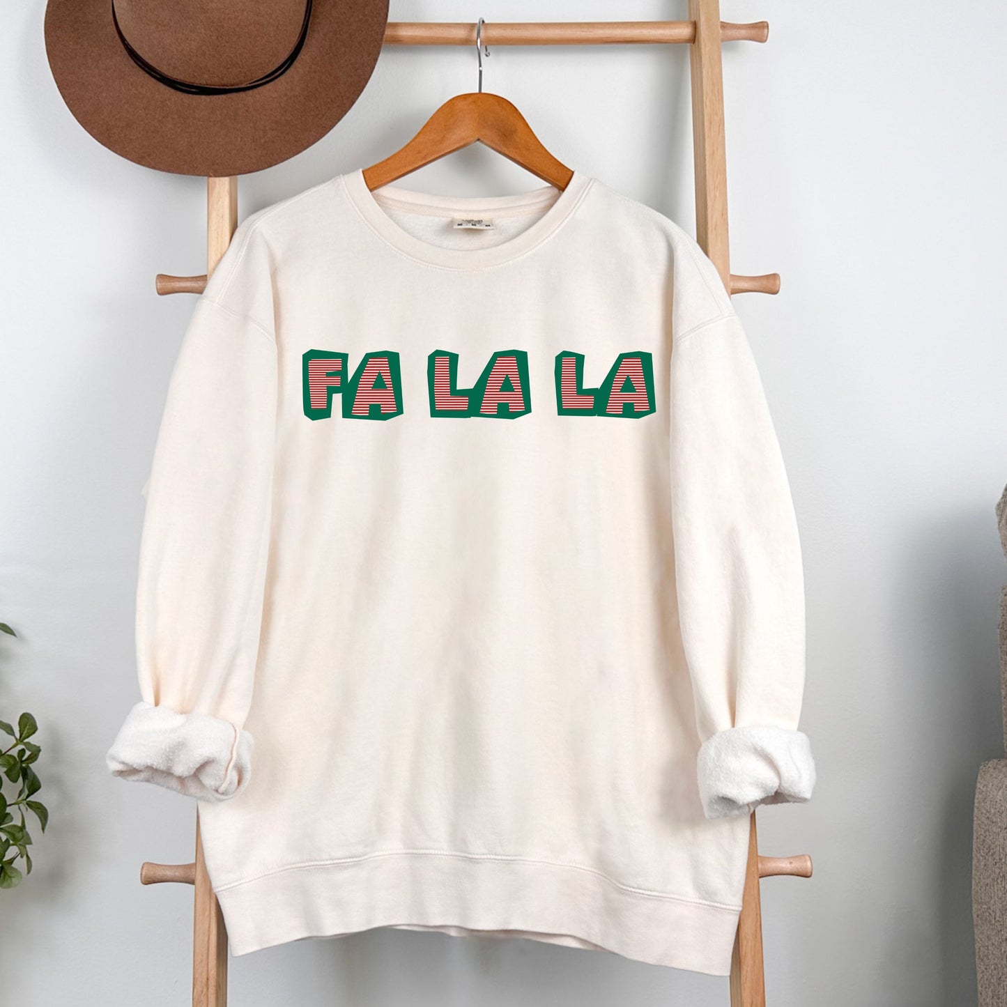 Vintage FA LA LA Holiday Crewneck Sweatshirt
