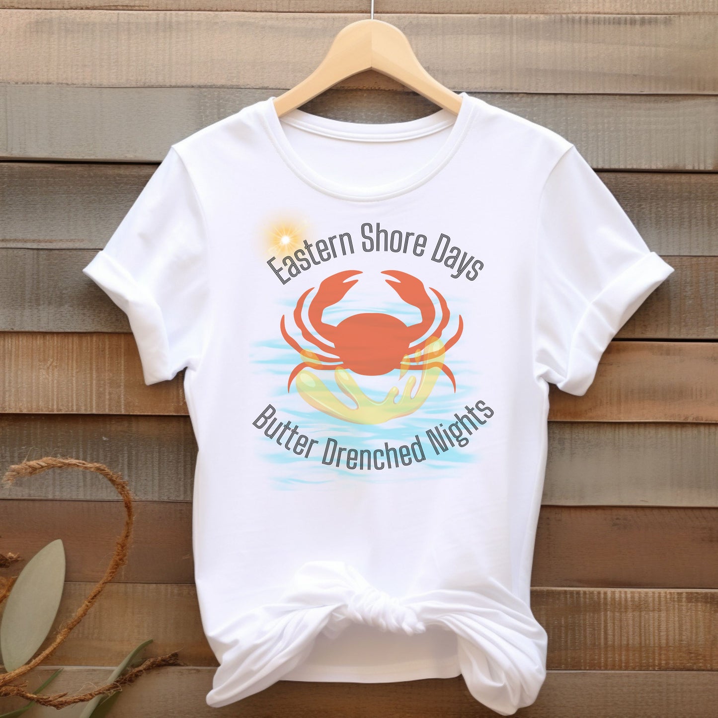 Eastern Shore Days Tee - Beach Vibe Crab Graphic T-Shirt