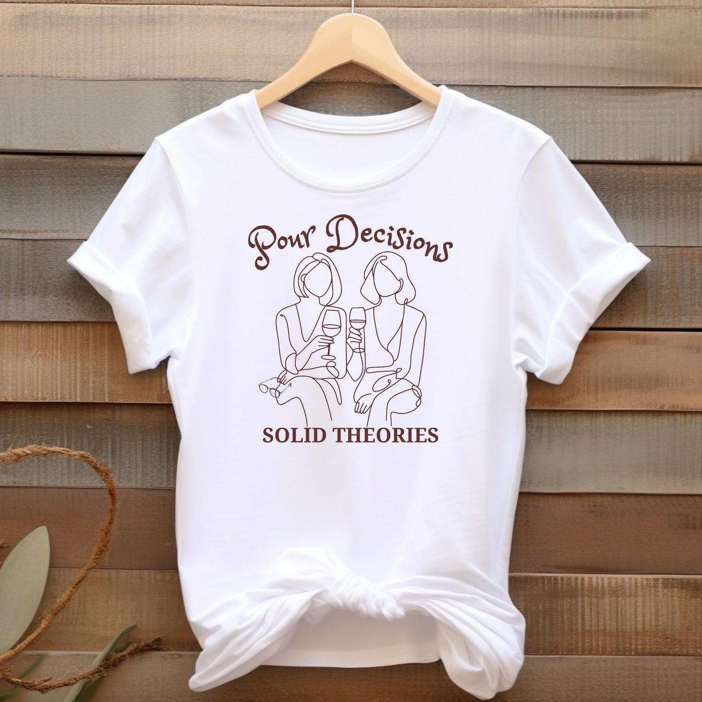 Pour Decisions Solid Theories Short Sleeve Tee for True Crime Lovers