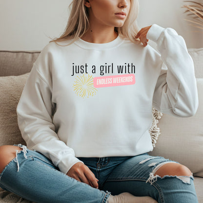 Endless Weekends Retirement Crewneck Sweatshirt for Women