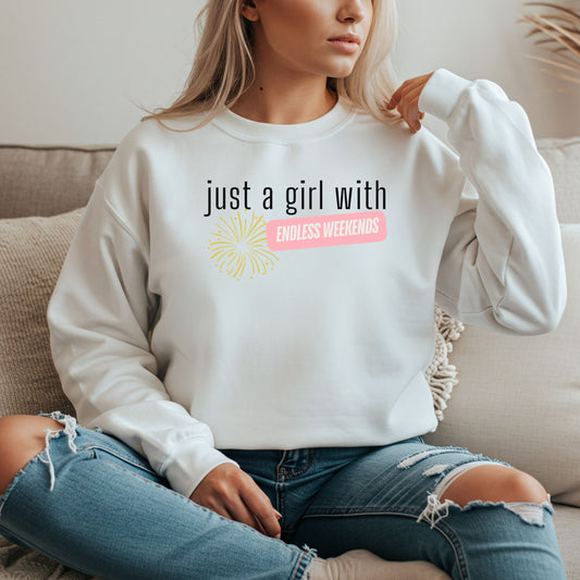 Endless Weekends Retirement Crewneck Sweatshirt for Women