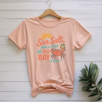 Beach Vibes Graphic Tee - Sun, Salt, and a Side of Old Bay