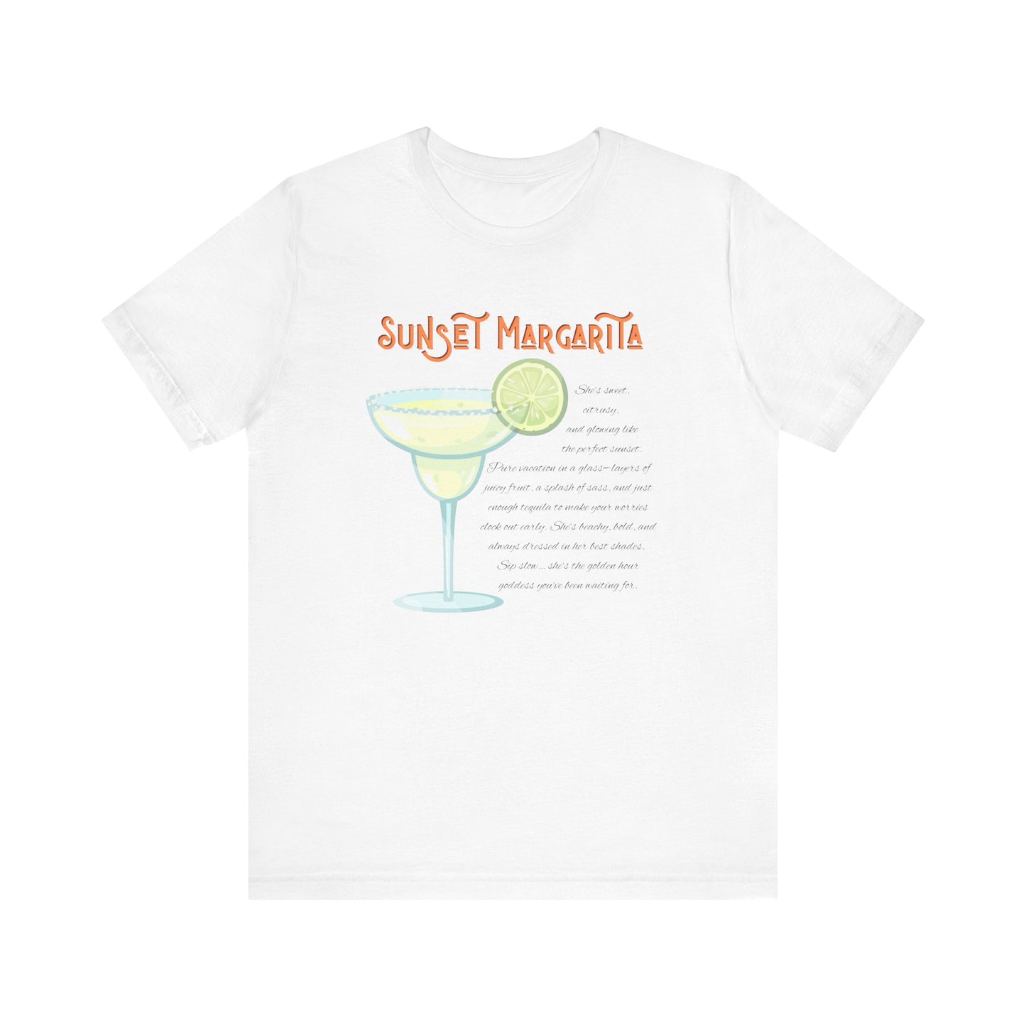 Sunset Margarita Graphic Tee - Chill Vibes for Summer Celebrations