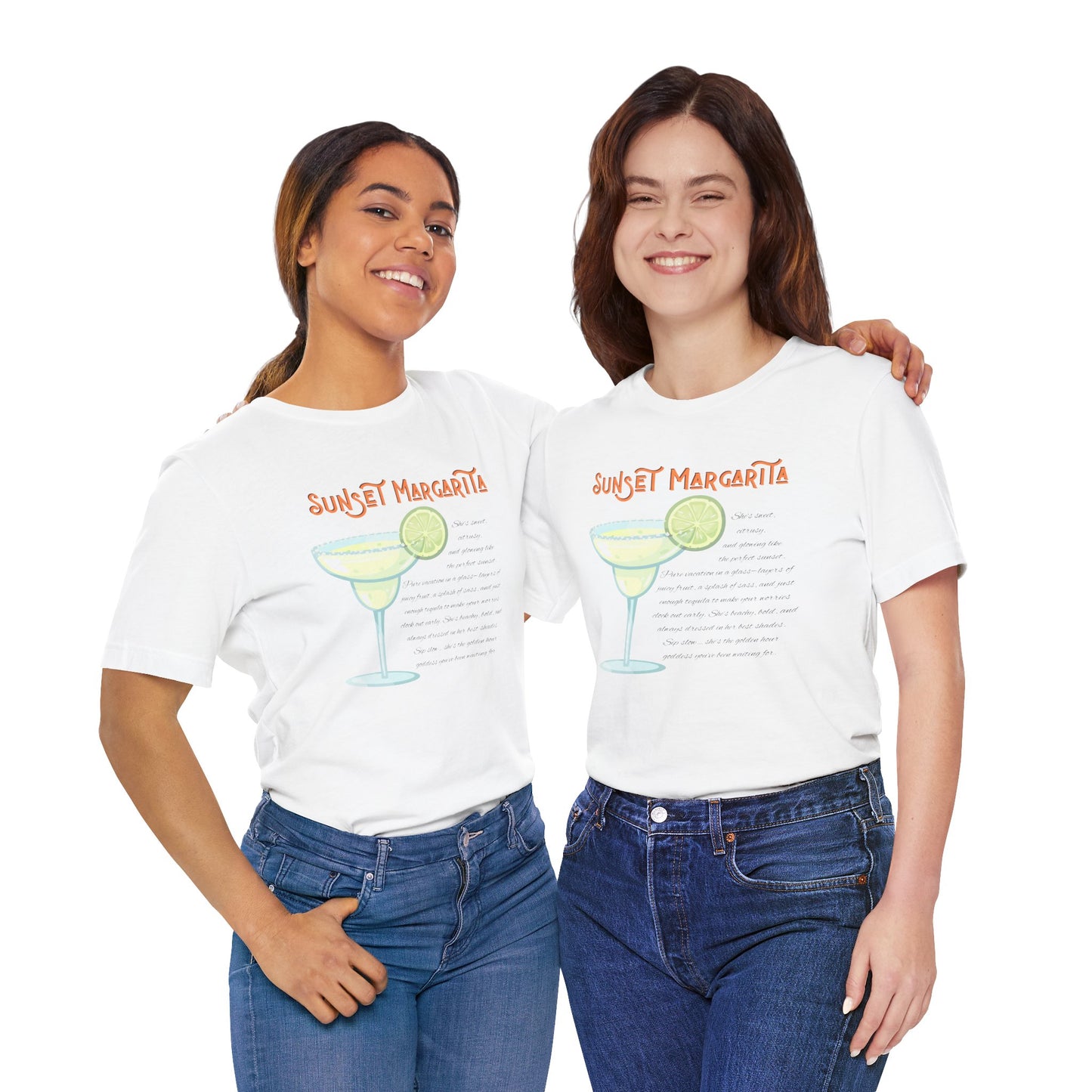 Sunset Margarita Graphic Tee - Chill Vibes for Summer Celebrations
