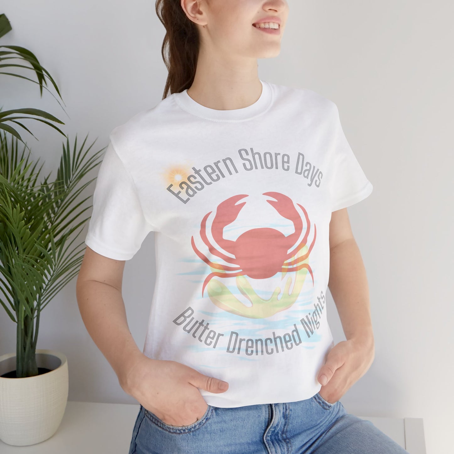 Eastern Shore Days Tee - Beach Vibe Crab Graphic T-Shirt