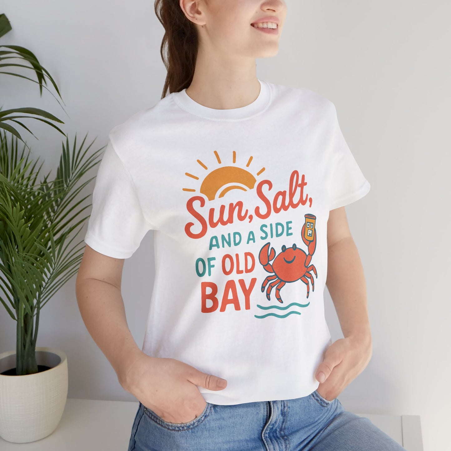 Beach Vibes Graphic Tee - Sun, Salt, and a Side of Old Bay